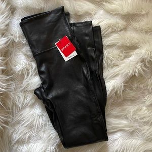 NWT Spanx Faux Leather Leggings Size Medium